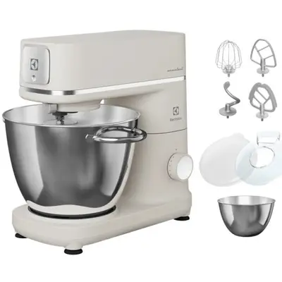 Electrolux Robot de bucatarie Electrolux E6KM1-4OWT, 1200 W, corp full metal, 10 viteze + Pulse, 2…