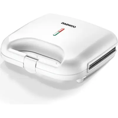 Daewoo Sandwich maker Daewoo DSM25W, 800 W, placi neaderente, incalzire controlata prin termostat…