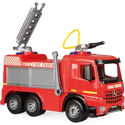 Lena Masinuta cu telecomanda Lena Camion de pompieri 02158, Multicolor, 6 roti, Varsta 3+