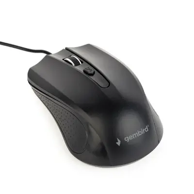GEMBIRD Mouse GEMBIRD MUS-4B-01L, optic, cu fir, 1200 DPI, Negru