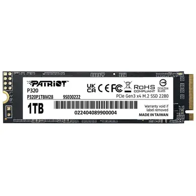 Patriot SSD Patriot Viper P320, M.2, PCI-Express 4 NVMe, 1TB, 3GB/S (P320P1TBM28)