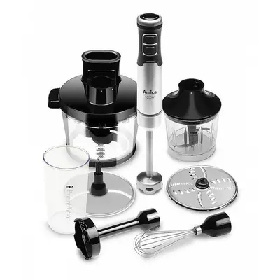 AMICA Set/blender Amica Hand BM7017, Argintiu/Negru, 1000W, 2 viteze