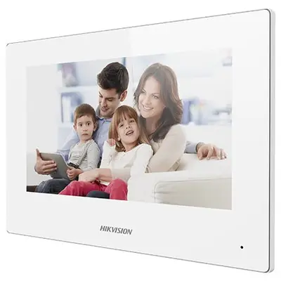 Monitor videointerfon WIFI modular Hikvision DS-KH6320-WTE1-W, culoare alba, ecran LCD 7 inch color…