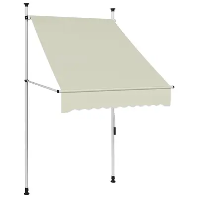 Copertina retractabila manual, crem, 100 cm