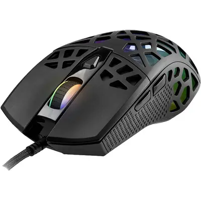 TRACER Mouse Optic cu fir Tracer GameZone Reika RGB, USB, 7200 dpi, Negru