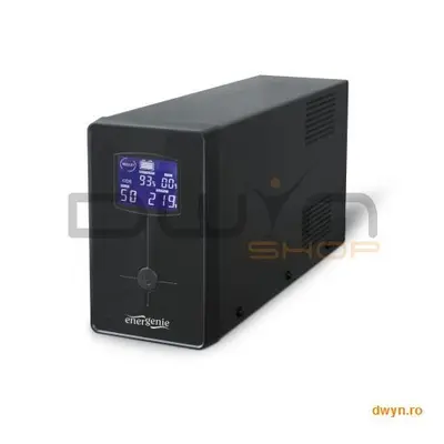 Gembird UPS Gembird 650VA W. AVR, Display LCD, black, 'EG-UPS-031'