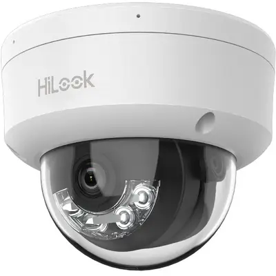 Camera supraveghere IP Dome cu iluminare duala Hikvision HiLook IPC-D140HA-LUC, 4 MP, 2.8 mm…