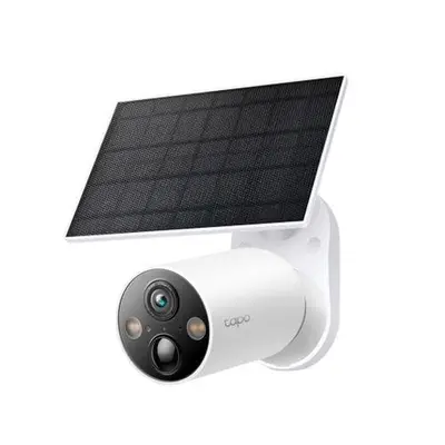 Camera supraveghere wireless IP WiFi cu panou solar TP-Link Starlight TAPO C425 KIT, 4 MP, IR 15 m…