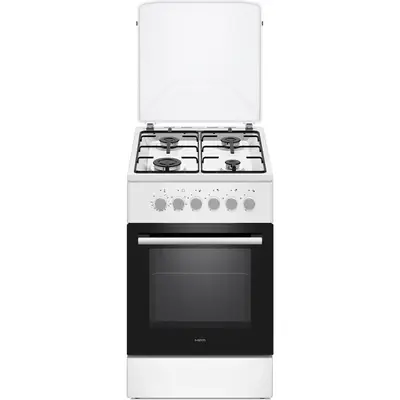 MPM Aragaz pe gaz MPM MPM-56-KGM-04, cuptor electric, 4 arzatoare, 58 L, Alb