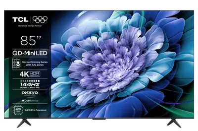 Televizor QD-MiniLED TCL 216 cm (85inch) 85C61K, Ultra HD 4K, Smart TV, WiFi, CI+