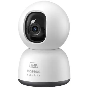 BASEUS Camera de Supraveghere Interior, Type-C, 3MP, Two-way Talk, Night Vision, Digital Zoom, G17…