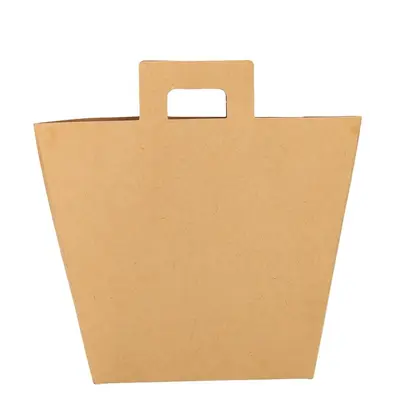 Pungi kraft cu mâner dreptunghiular (set 12 buc) - Default Title