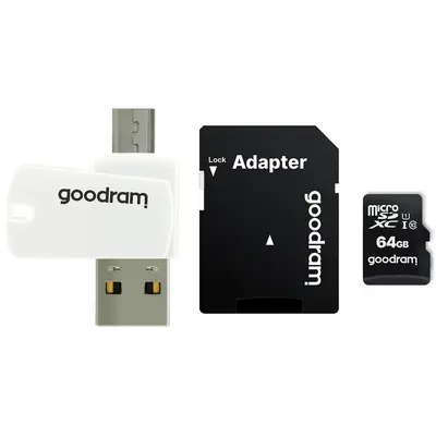 GOODRAM Card Memorie MicroSDXC GoodRam, 128Gb, Clasa 10 / UHS-1 U1, Cu Cititor Card Si Adaptor SD…