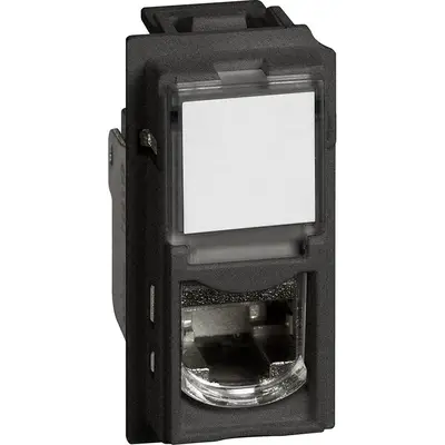 Priza date RJ45 Cat.6 UTP Bticino Living Now KG4279C6, negru