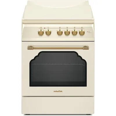 NobeLTek Aragaz rustic NobeLTek NLT 6604RB/FE1, plita gaz si cuptor electric, 60 cm, bej