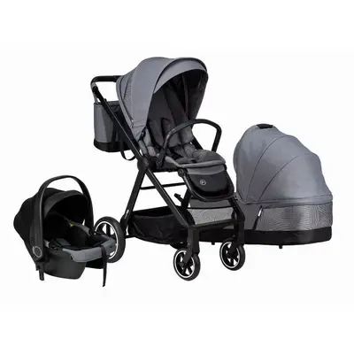 Carucior 3 in 1, FreeON, Opty, Pana la 22 kg, Cu landou, Scoica auto conform ECE R129, Parte sport…