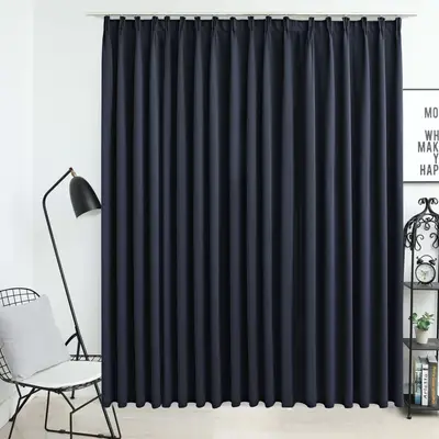 Draperie opaca, antracit, 290 x 245 cm, cu carlige