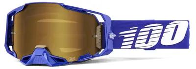 Ochelari atv cross 100% Armega Klein, lentila oglinda aurie