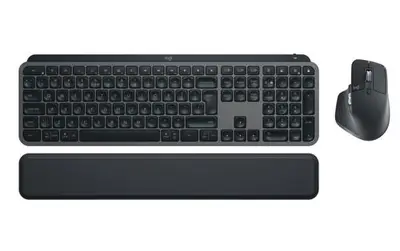 Kit Tastatura + Mouse Wireless Logitech MX Keys Combo for Business Gen 2 Graphite (Negru)