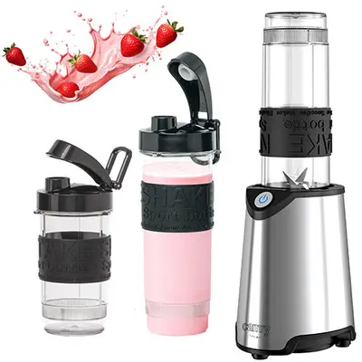 Blender Smoothie Maker CR 4069 2 Recipiente cu Capac 0.57L si 0.4L Fucntie Zdrobire Gheata Max 800W…