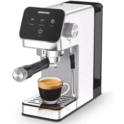 Daewoo Espressor Manual Daewoo DCME1350, 1350 W, pompa ULKA 20 Bari, rezervor apa 1.2L, sistem…