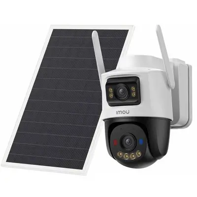 Camera PT Wi-Fi 6 cu panou solar, baterie, SIM 4G LTE Imou AOV Dual IPC-SA70F-10M0T2-EU/FSP008…