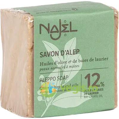 Sapun Traditional de Alep cu 12% Ulei de Dafin 200g