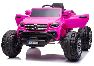 Masinuta electrica Mercedes X-Class Monster Truck, 180W, 4x4, roti moi, scaun tapitat, telecomanda…