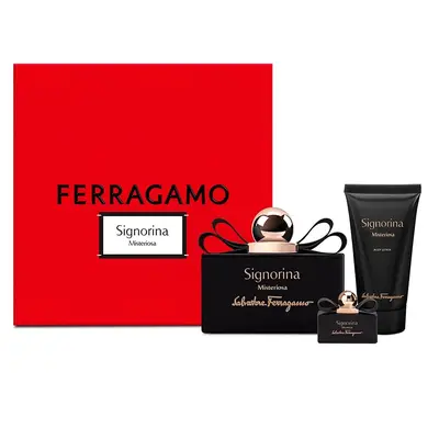 Set Cadou Salvatore Ferragamo Signorina Misteriosa, Femei, Apa de Parfum, 100 ml + Lotiune de Corp…