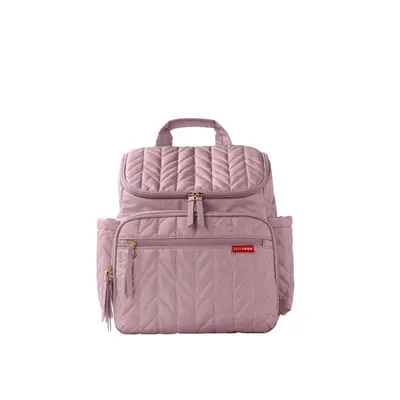 Rucsac pentru mamici, Skip Hop Compartimentat, Matlasat, Cu multiple buzunare, Include 2 gentute…