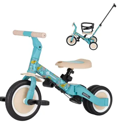 Tricicleta, Petite&Mars, Turbo, Editie limitata, 5 in 1, Multifunctionala, Vehicul de impins…
