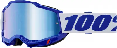 Ochelari cross atv 100% Accuri 2 Blue, lentila oglinda, culoare rama albastru