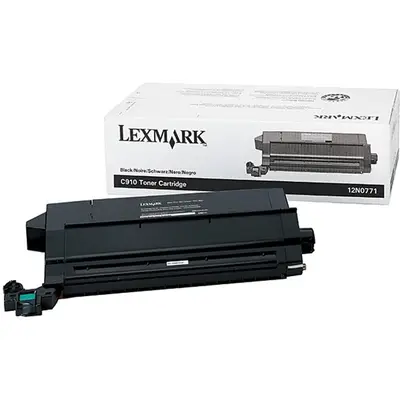 Lexmark Cartus Toner Black 12N0771 14K Original Lexmark Optra C910