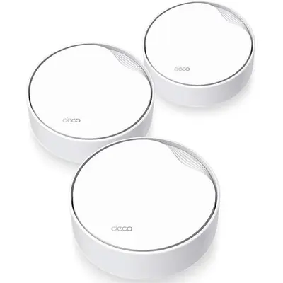 Sistem Wi-Fi Mesh TP-Link Deco X50-PoE(3-pack), Dual-Band AX3000 cu suport PoE, 1 x 2.5 Gbps port +…