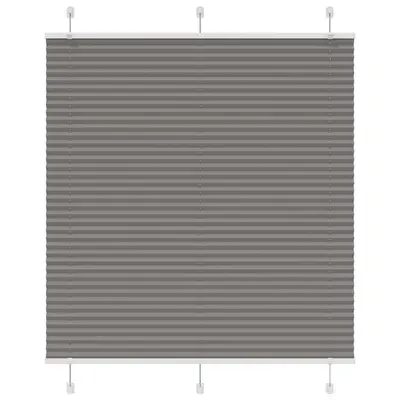 Jaluza plisata antracit 120x150 cm latime tesatura 119,4 cm