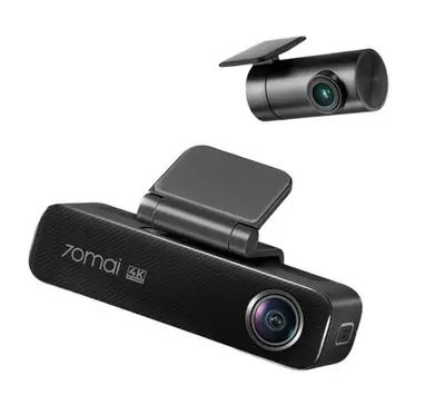 Set Camere video auto 70mai Dash Cam 4K M800 si 70mai RC14, 4K 30 FPS, Wi-Fi, GPS, HDR, ADAS, Unghi…