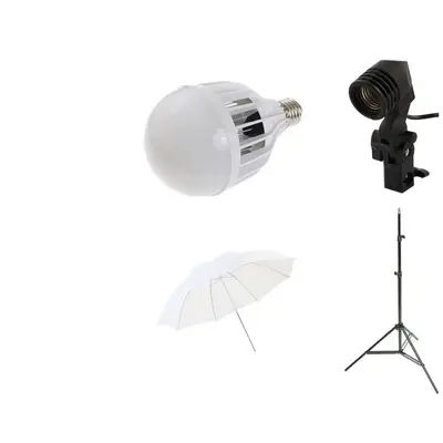 iShoot Starter kit lumina continua foto-video iShoot kit50w, umbrela de difuzie, bec LED, 48W 6500K