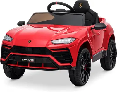 Masinuta electrica pentru copil 2-5 ani, Lamborghini Urus 70W 12V 7Ah, culoare Rosie