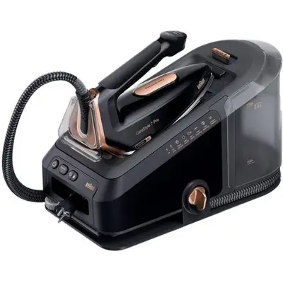 BRAUN Statie de calcat Braun CareStyle 7 Pro IS7286BK, 2400W, 8 bar, abur variabil 190g/min, jet de…