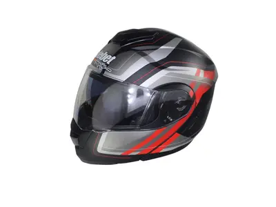 Casca moto rabatabila adulti, Safebet HF-119 Z48-R, culoare negru gri, marime XL