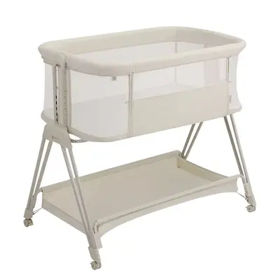 Patut co-sleeper, Lionelo, Luna Close&Cosy, 2 in 1, Cu laterala culisanta, Cu setare unghiulara, Cu…