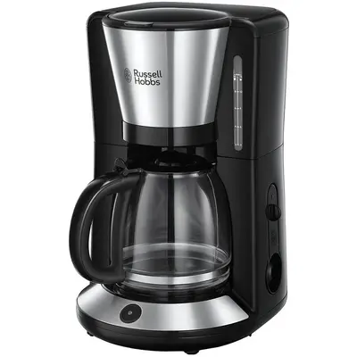 Russell hobbs Cafetiera Russell Hobbs 24010-56, 1000 W, 1.25 l, 10 cesti, Negru/Argintiu