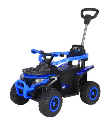 ATV electric cu maner 4 in 1, Kinderauto Hercules 35W 6V, telecomanda, echipare premium, albastru