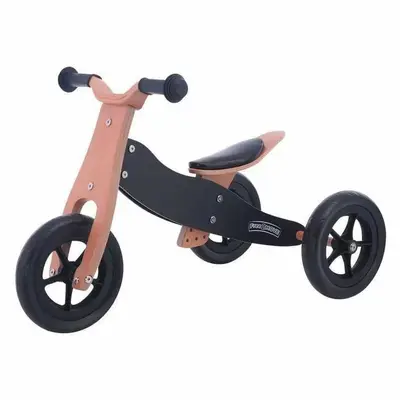 Bicicleta/tricicleta fara pedale, Free2Move, Din lemn, 2 in 1, Functie de bicicleta echilibru, Sa…