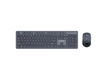 Set tastatura si mouse Gembird KBS-WCH-04, Wireless 2.4 GHz, USB (Negru)