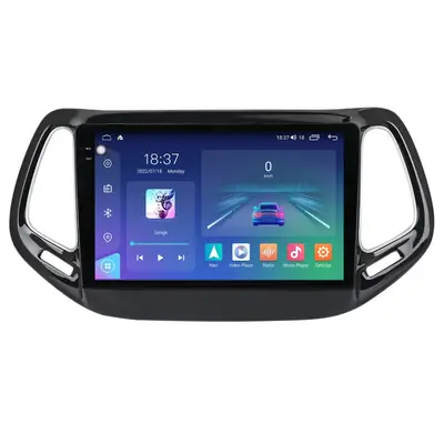 Navigatie dedicata cu Android Jeep Compass II 2016 - 2021, 4GB RAM, Radio GPS Dual Zone, Display 2K…