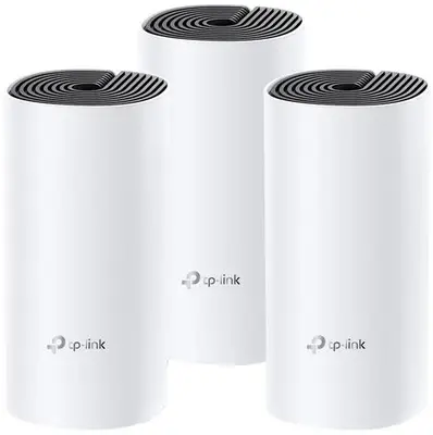 Sistem Wireless Mesh TP-Link Deco M4, Gigabit, Dual Band, 1200 Mbps, Antene interne, 3 Pack (Alb)