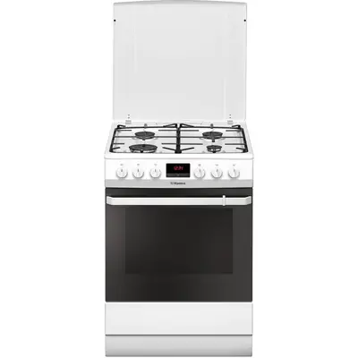 hansa Aragaz Hansa FCMW68299, 4 arzatoare, Mixt, Grill, Clasa A, 60 cm, Alb