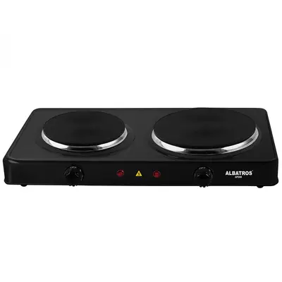 Albatros Plita electrica Albatros AP26B, 2 arzatoare, 2500 W, Protectie la supraincalzire, Butoane…