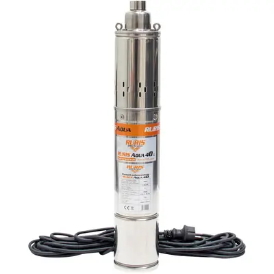 Ruris Pompa submersibila apa curata de adancime Ruris Aqua 40,corp inox, 750 W, 30 l/min debit apa…